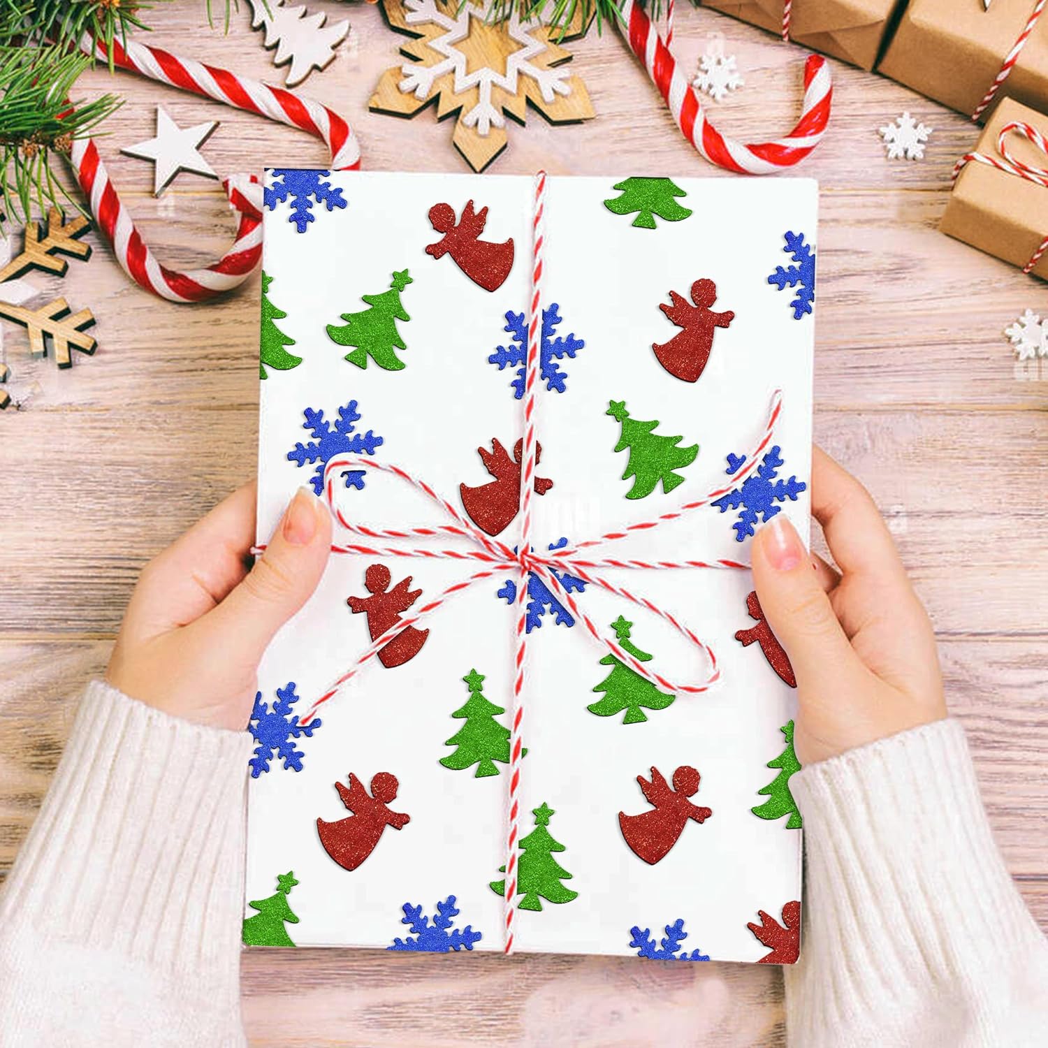 3Pcs 1 Inch Paper Punches with Christmas Tree Snowflakes Craft Hole Shapes