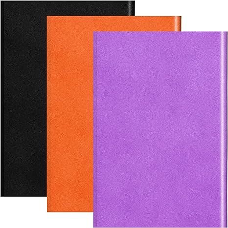 100 Sheets Tissue Wrapping Paper for DIY Crafts 35x50cm Black Purple Orange