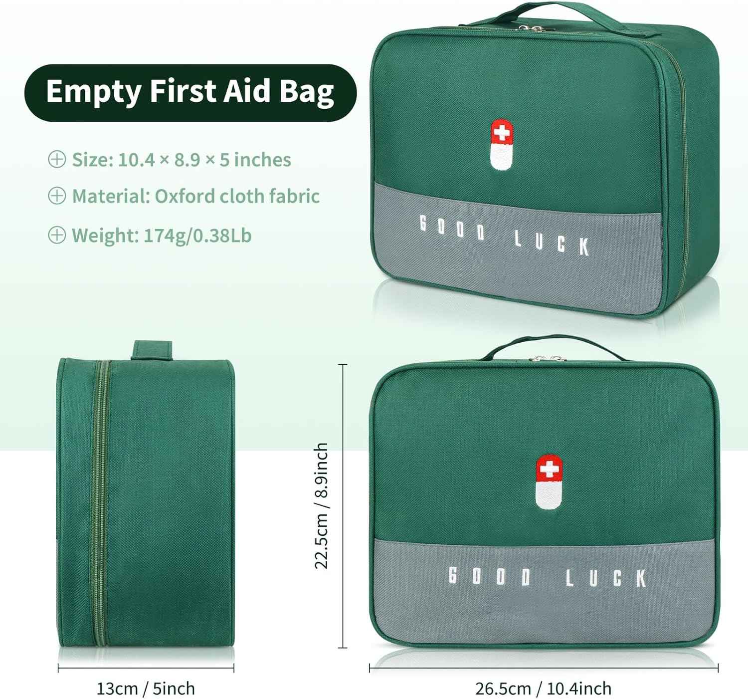 Empty Medical Supplies Organizer Bag Trauma Kit