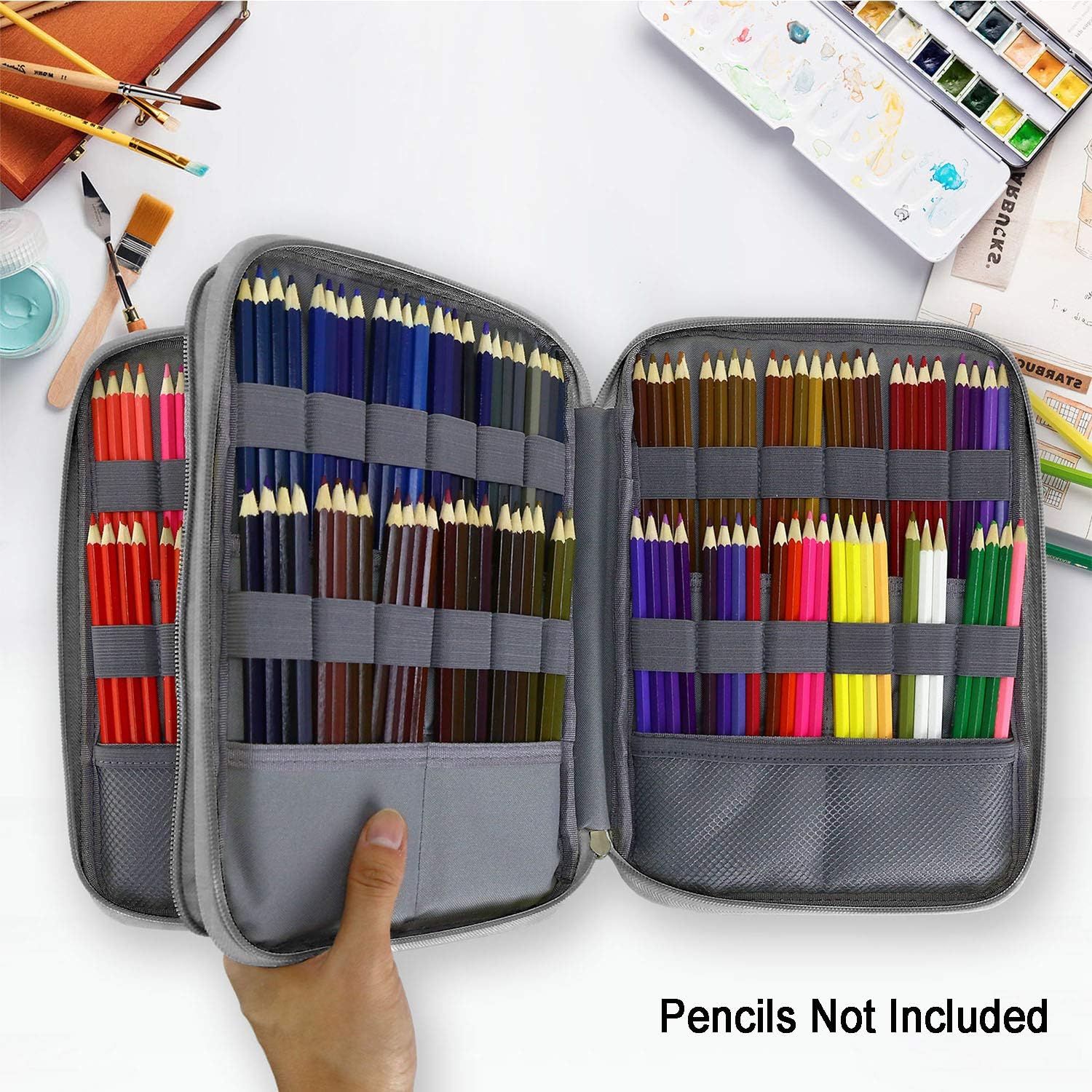 Cat Pattern 192 Slots Colored Pencil Case