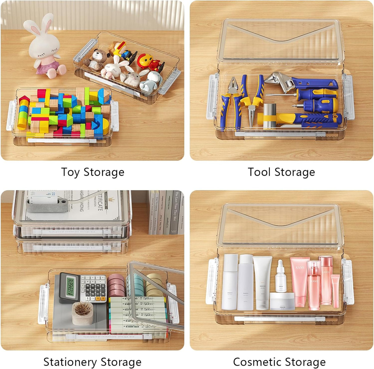 File Case Project Idea Plastic Storage A4 File Project Case with Handle