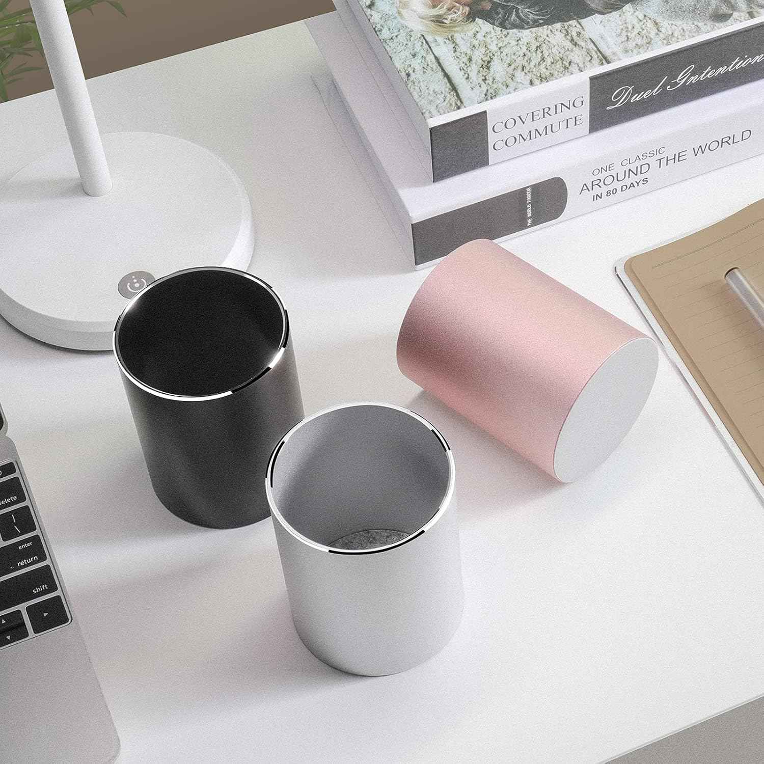 Aluminum Metal Pen Holder Desktop Organizer for Home and Office