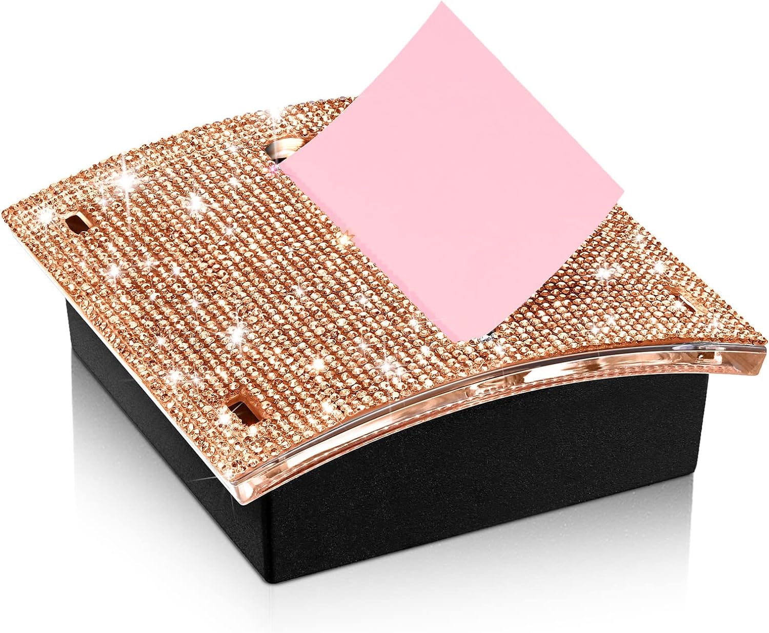 Rhinestone Self Stick Notepad Holders 4x4 Inches Memo Note Dispenser