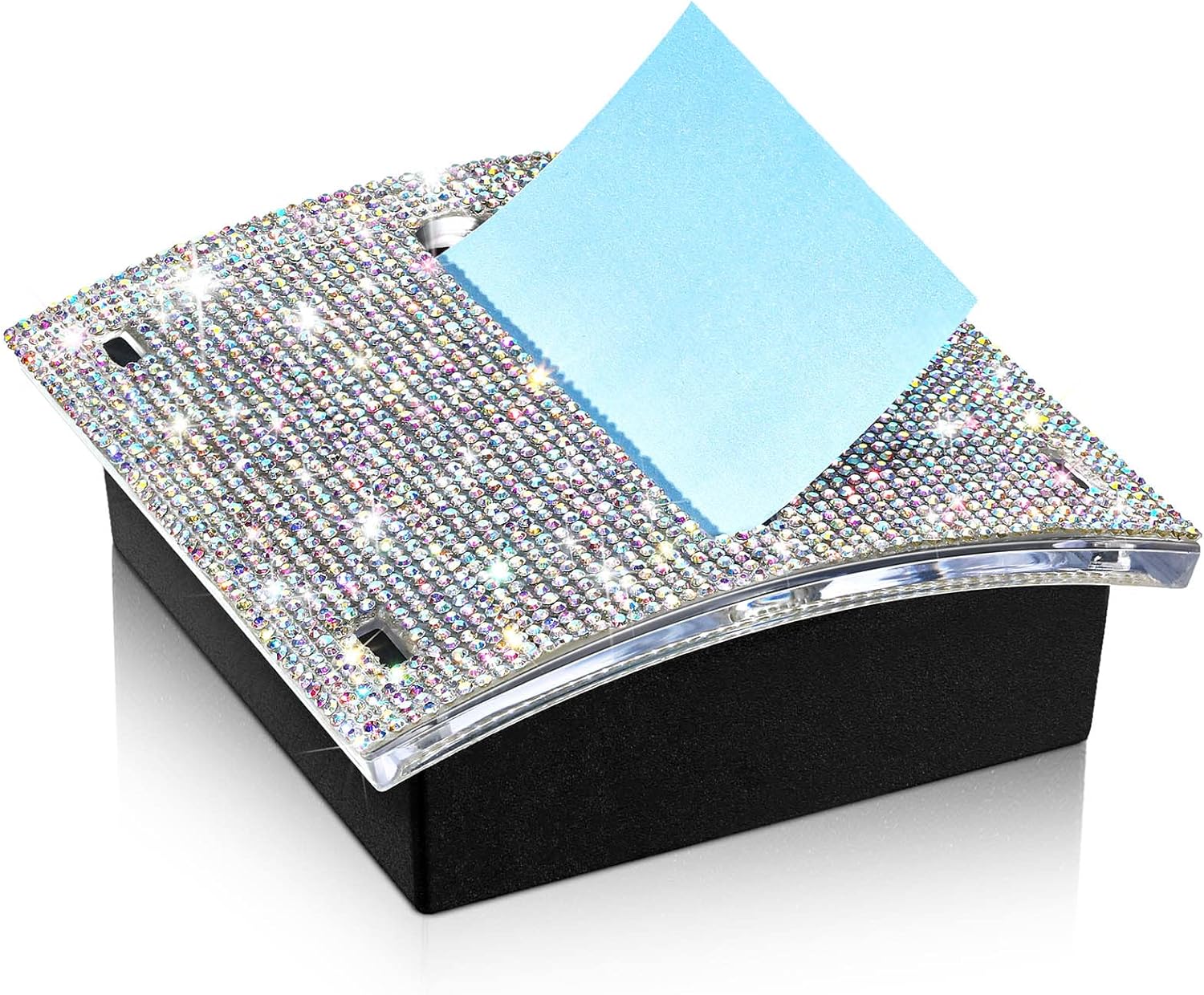 Rhinestone Self Stick Notepad Holders 4x4 Inches Memo Note Dispenser