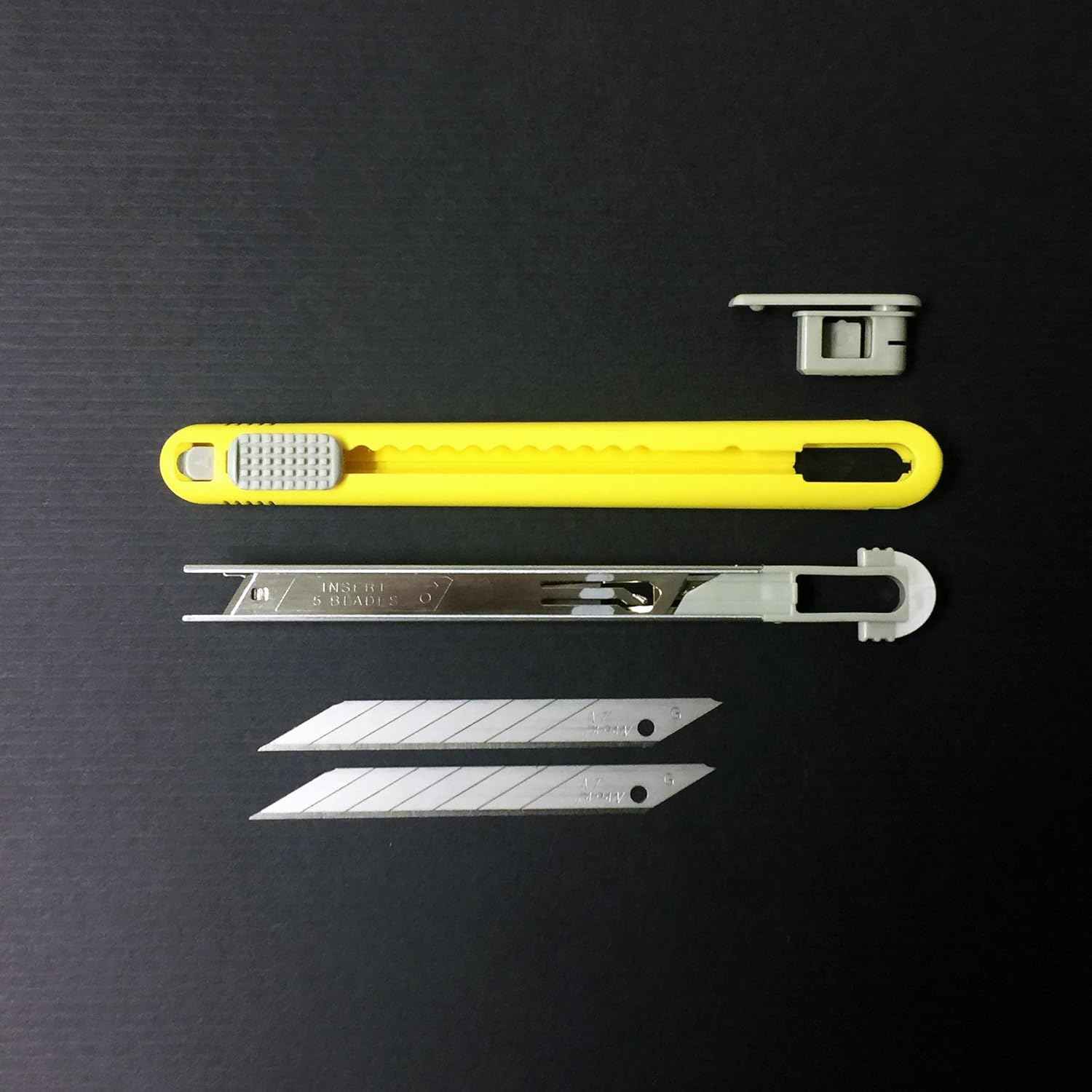 NT Cutter ABS Grip 30-Degree Multi-Blade Cartridge Knife (A-553P),Yellow