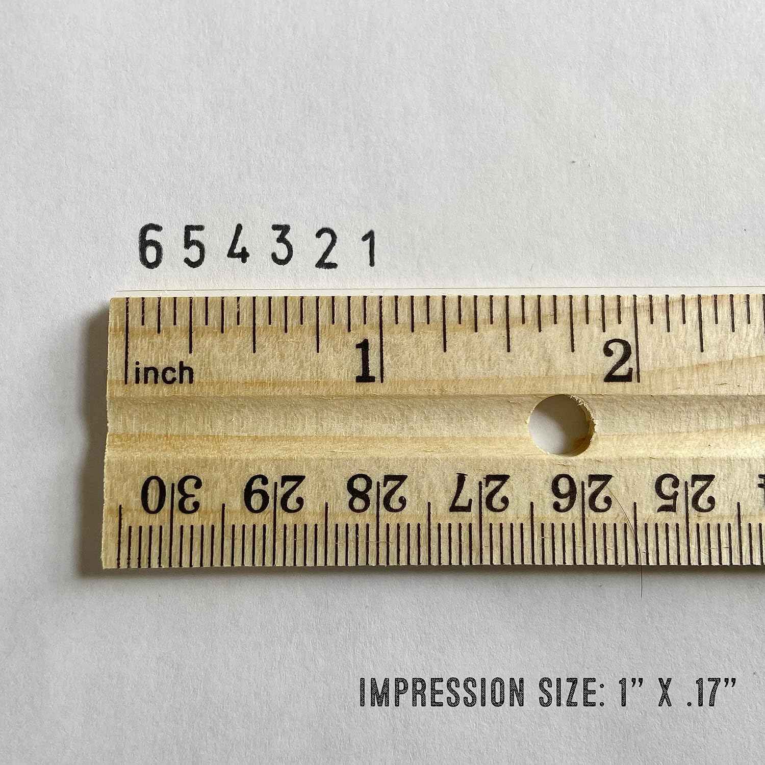 Trodat Printy 4846 Self-Inking Number Rubber Stamp 6 Digit