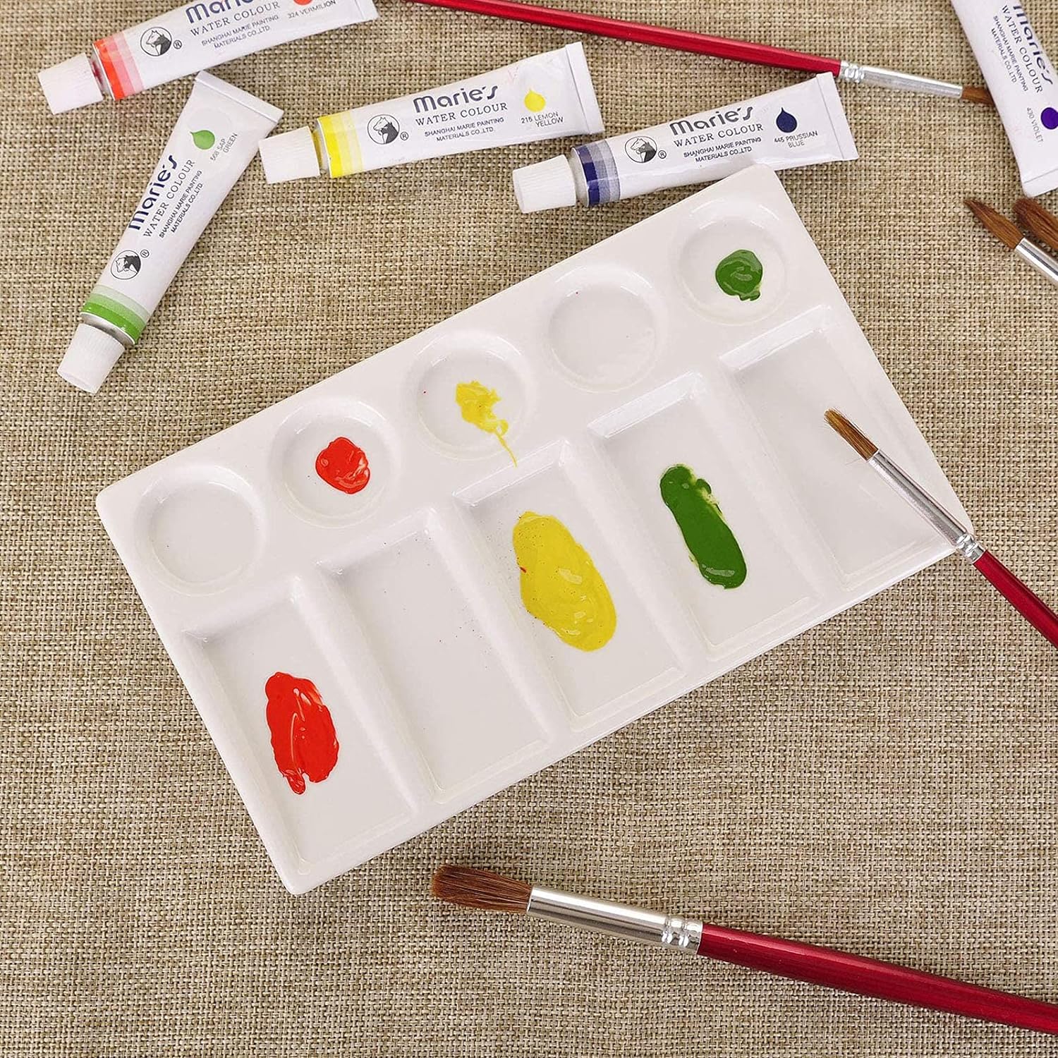 Ceramic Artist Paint Palette Tray - 10/12/20 Well