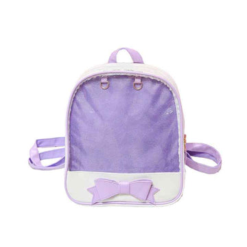 Bowknot Candy Color Ita Bag Pins Display Backpack