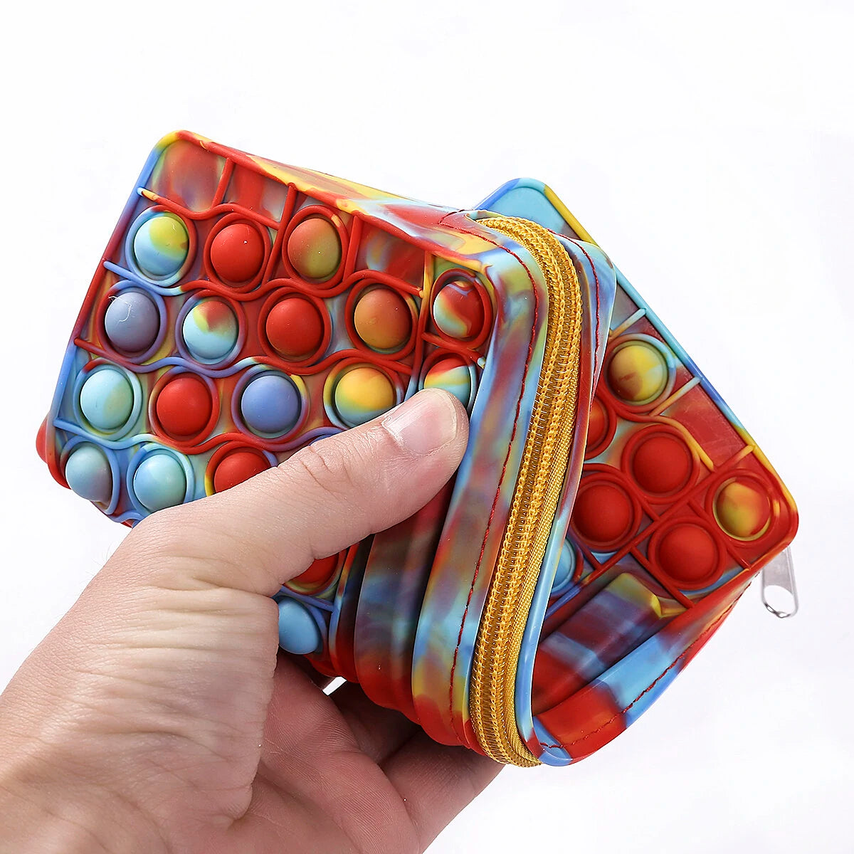 Bubble Sensory Pencil Case Toy Anti Stress Silicone Pencil Case