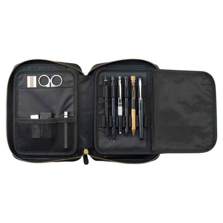 LIHIT LAB A-3803 Stand Book Pen Case PU Leather