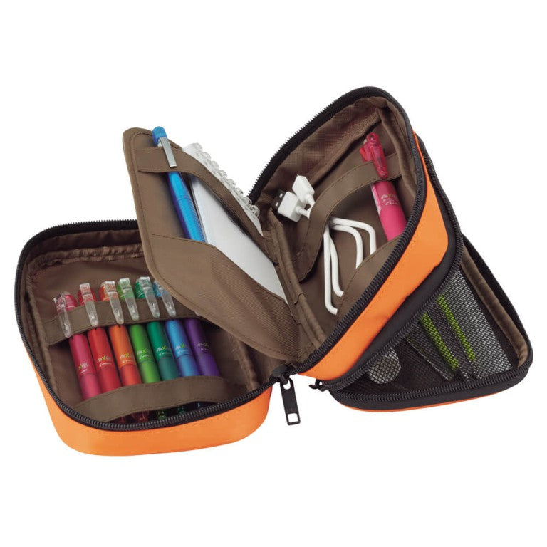 LIHIT LAB A-7555 Zipper Pencil Case Double