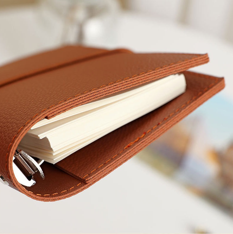 5 Ring Binder Cover A7 MINI Leather Notebooks 8 Color Pack - TTpen