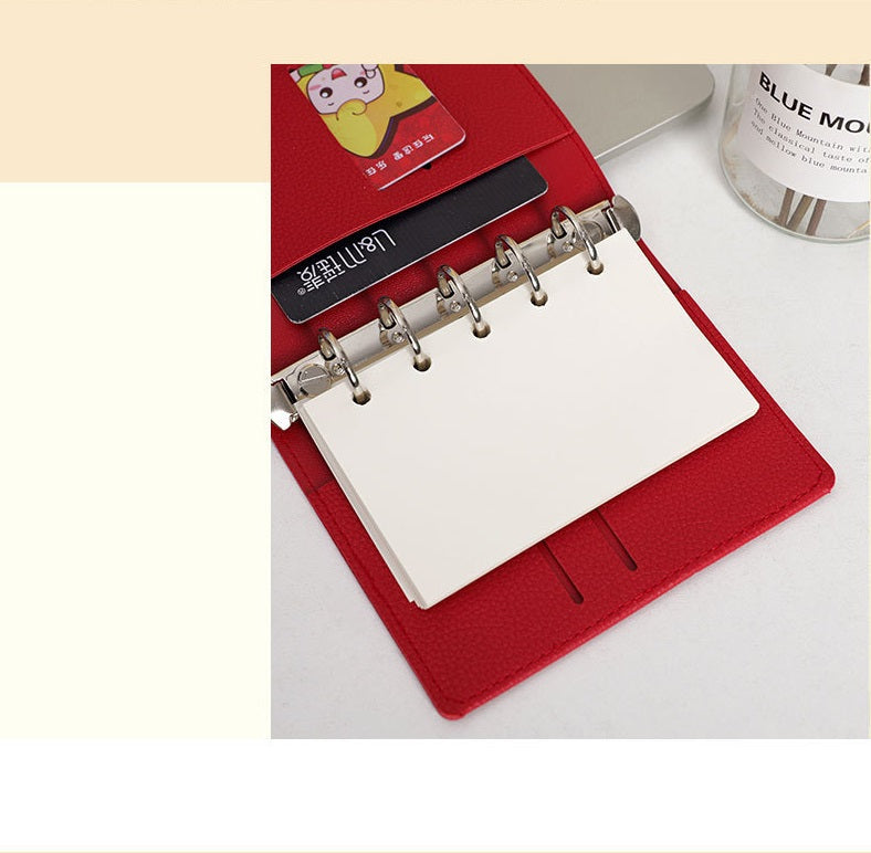 5 Ring Binder Cover A7 MINI Leather Notebooks 8 Color Pack - TTpen