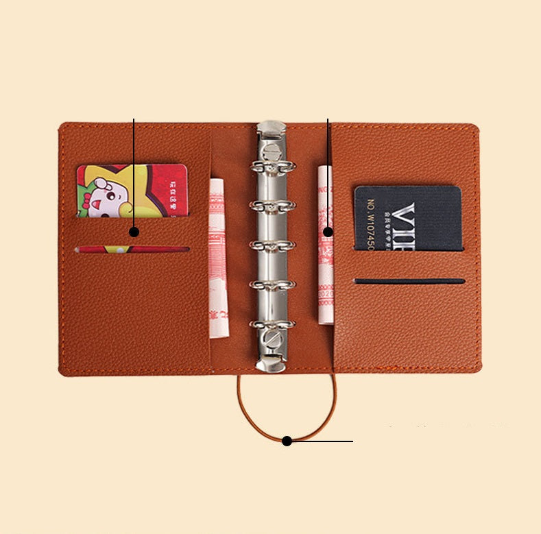 5 Ring Binder Cover A7 MINI Leather Notebooks 8 Color Pack - TTpen