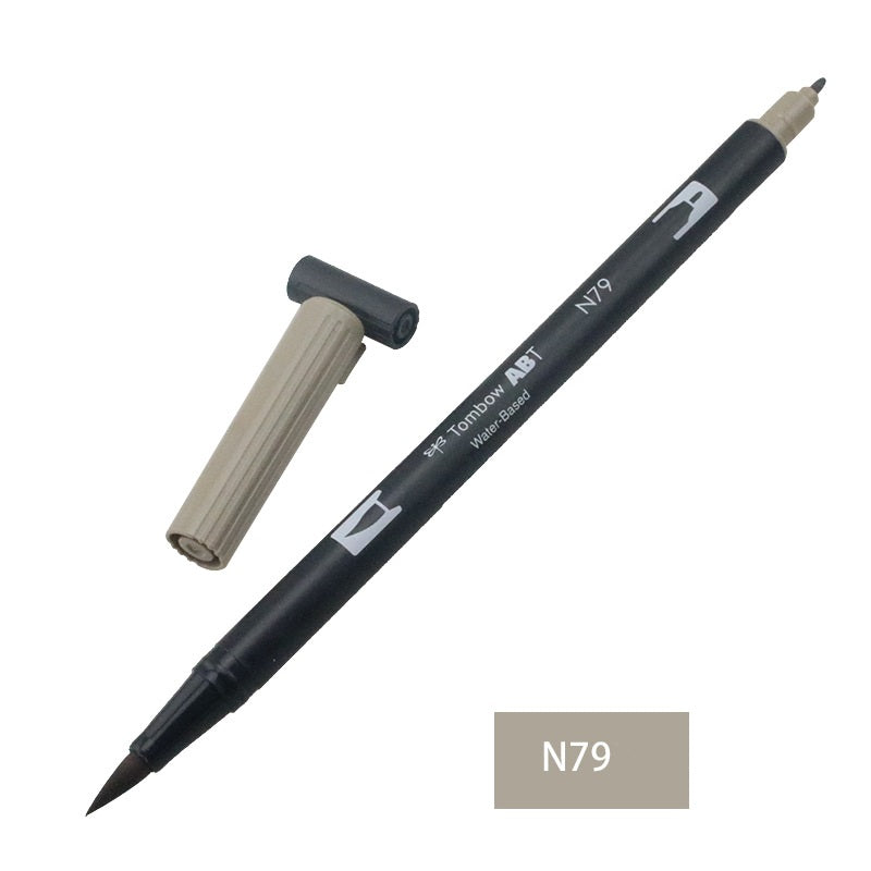 Tombow Dual Brush Pen,Grayscale,1-Pack,Brush and Fine Tip Marker