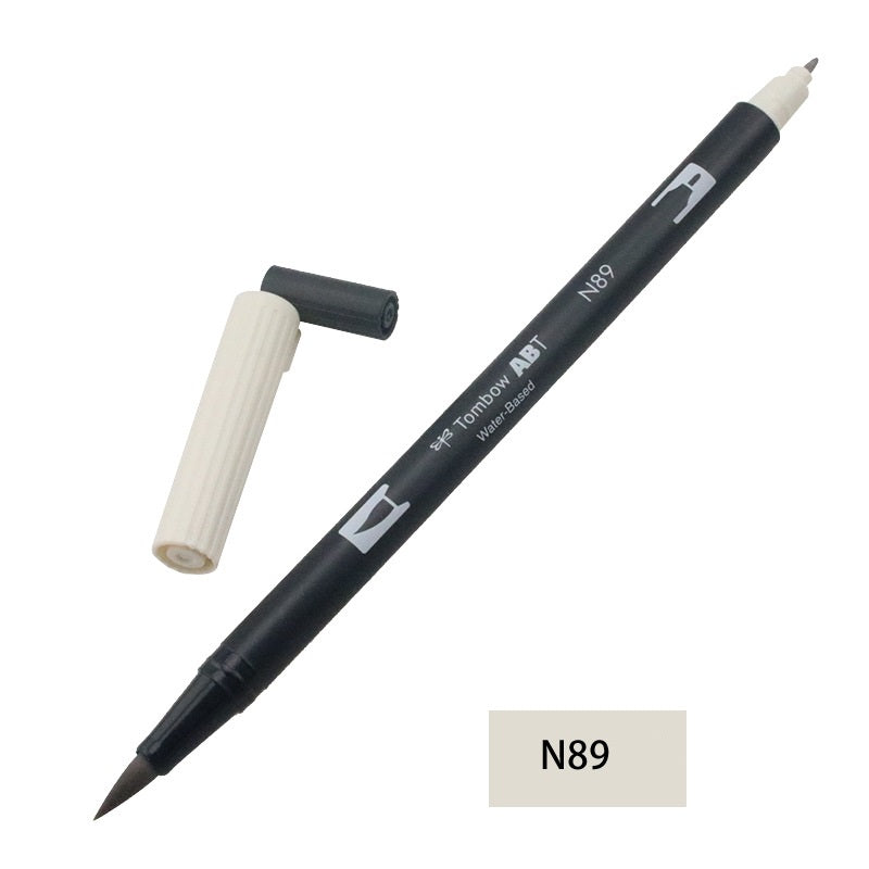 Tombow Dual Brush Pen,Grayscale,1-Pack,Brush and Fine Tip Marker
