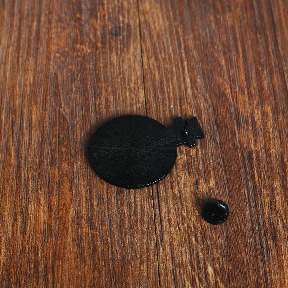 Black clasp mechanism and pin back for Chemical X enamel brooch pin
