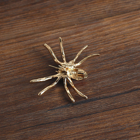 Glittering Diamond Spider Brooch 2PCS