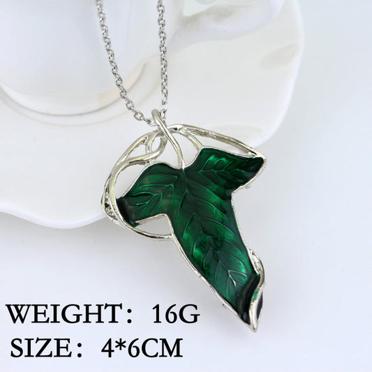 The Lord of the Rings Elven Leaf Brooch Pin with Silver Plating 4 Pack