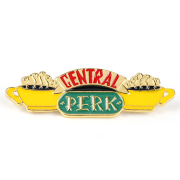 Central Perk metal enamel brooch, 2-piece set with mugs and sign
