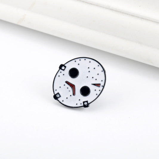Friday the 13th Jason Mask Enamel Metal Pin 6PCS