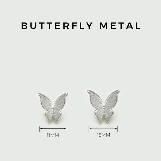 11/15mm Exquisite 3D Metal Butterfly Sewing Buttons 20pcs