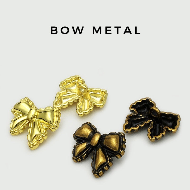 Schleifenknöpfe aus Metall: Antikgold und dunkel, 12–22,5 mm
