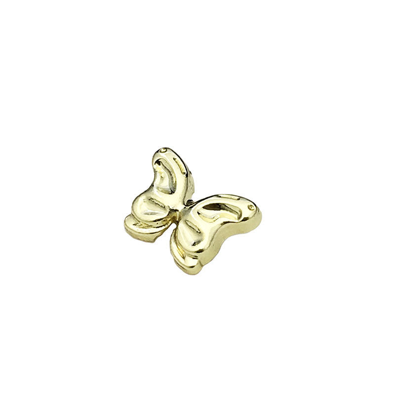 Mariposa de metal dorada, botones para camisa con 4 piezas de montaje, 11/15/21 mm