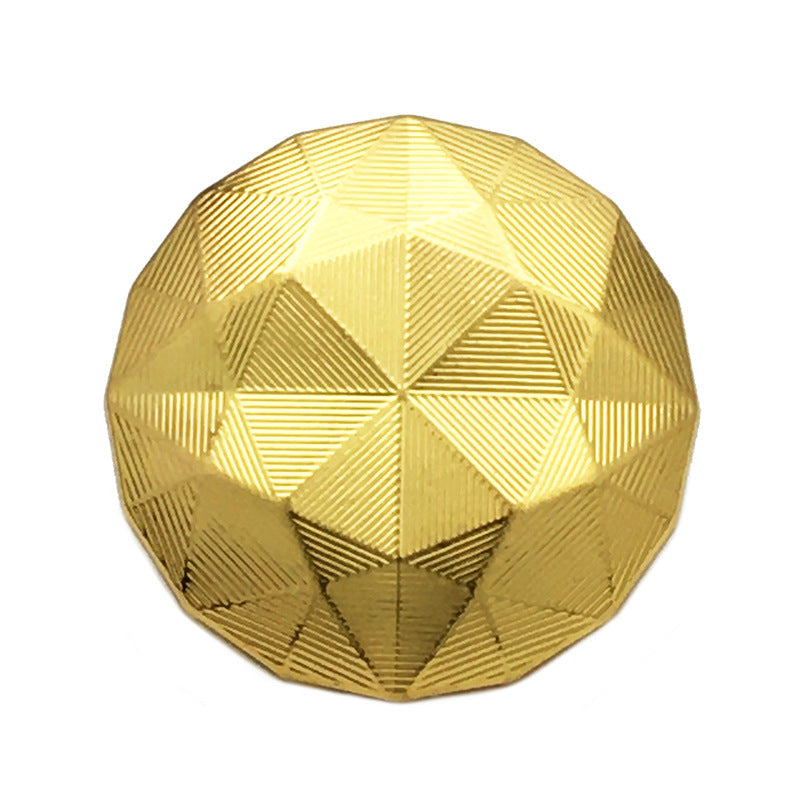Goldene Chevron-Metallknöpfe, 17.5/22.5mm, 3D-Rauten-Optik