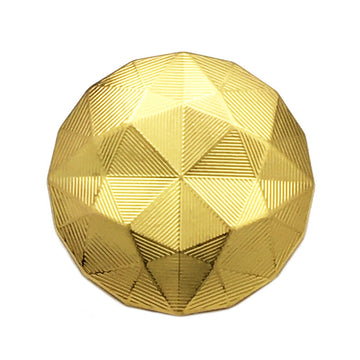 Goldene Chevron-Metallknöpfe, 17.5/22.5mm, 3D-Rauten-Optik
