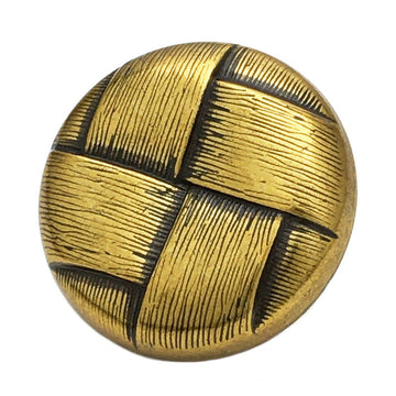 Vintage Metal Mesh Grid Coat Button, goldfarben, rundes Design mit Nähsteg