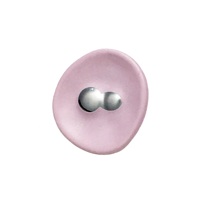 12,5mm konkave Metallknöpfe, rosa mit Metallösen