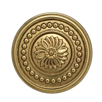 Vintage Daisy Blumen-Metallknopf, antik goldfarben, 15–22,5 mm