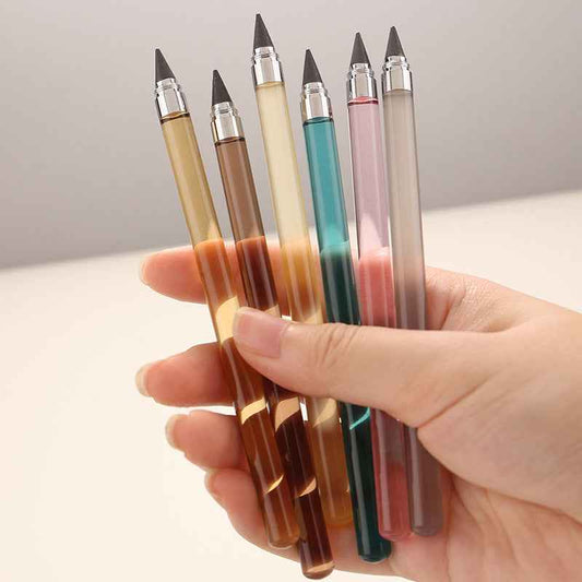 Acrylic Transparent Bar Eternal Pencils – 6-Piece