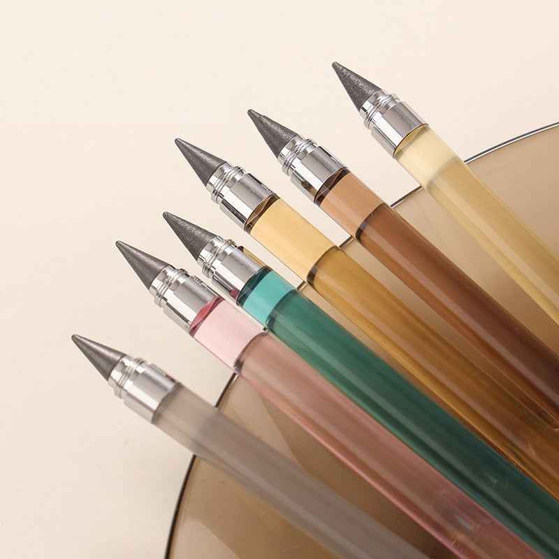 Acrylic Transparent Bar Eternal Pencils – 6-Piece