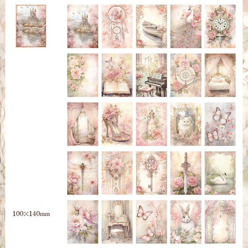 Alice's Wonderland Paper Pad – 300 Dreamy Background Sheets