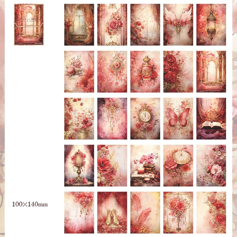 Alice's Wonderland Paper Pad – 300 Dreamy Background Sheets