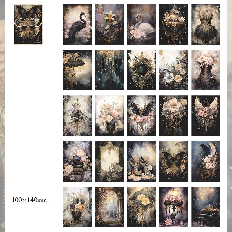 Alice's Wonderland Paper Pad – 300 Dreamy Background Sheets