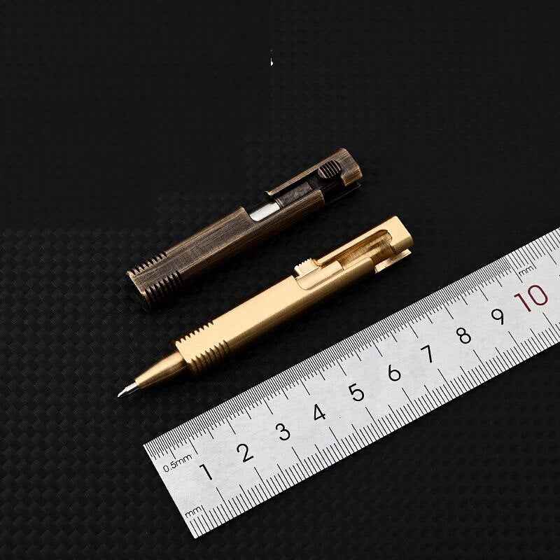 All Metal Solid Brass Pocket Ballpoint Pen