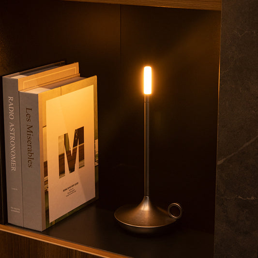 Aluminum LED Touch Table Lamp Rechargeable Ambient Night Light