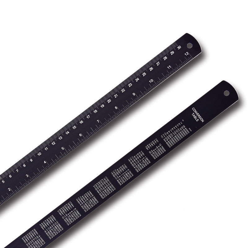 Aluminum Metal Ruler 12 inch with Metric and Imperial Measurement 2 Pa