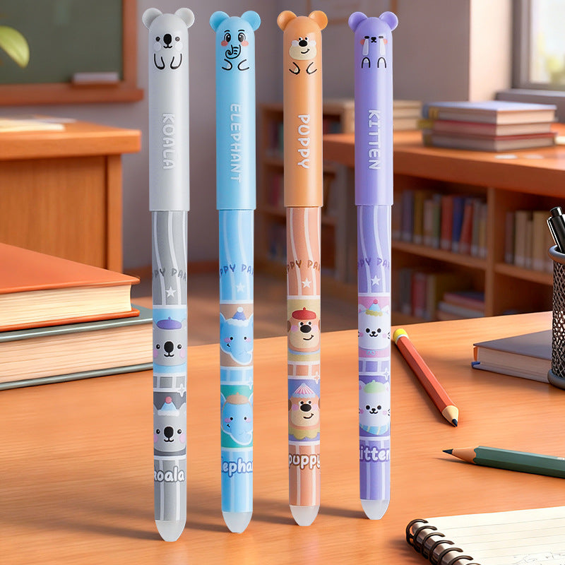 Animal Zoo Erasable Gel Pens 0.5mm Set of 16