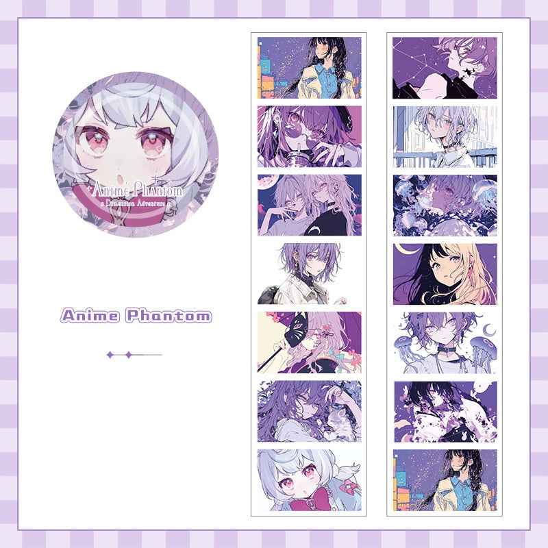 Anime Creative Die-Cut Washi Tape Set 4 Rolls