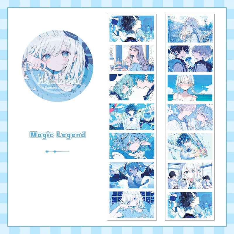 Anime Creative Die-Cut Washi Tape Set 4 Rolls