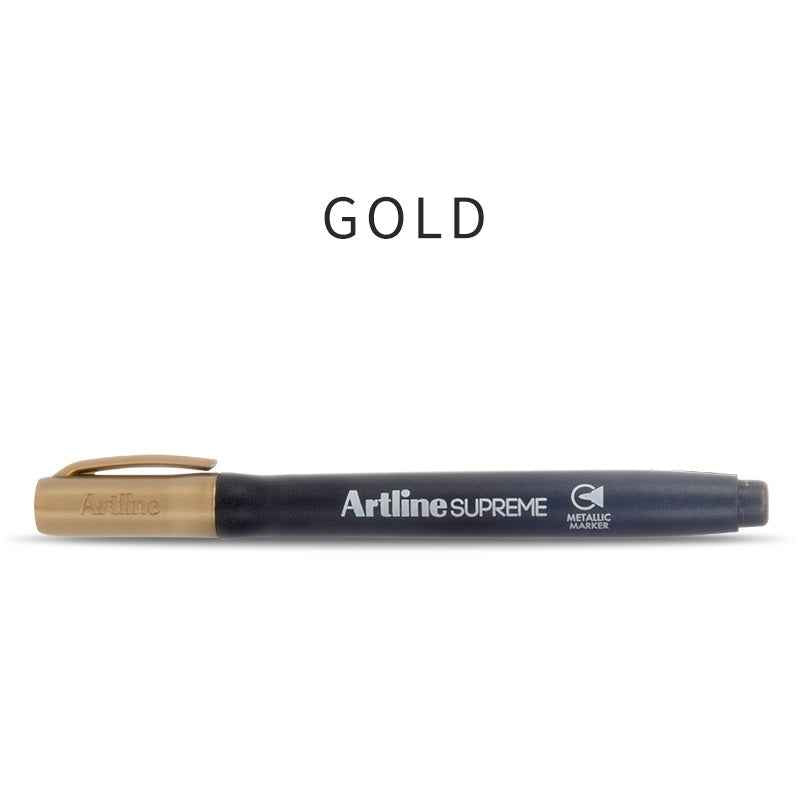Artline SUPREME Metallic Marker Sets | 1.0mm Bullet Tip | 4 Pack