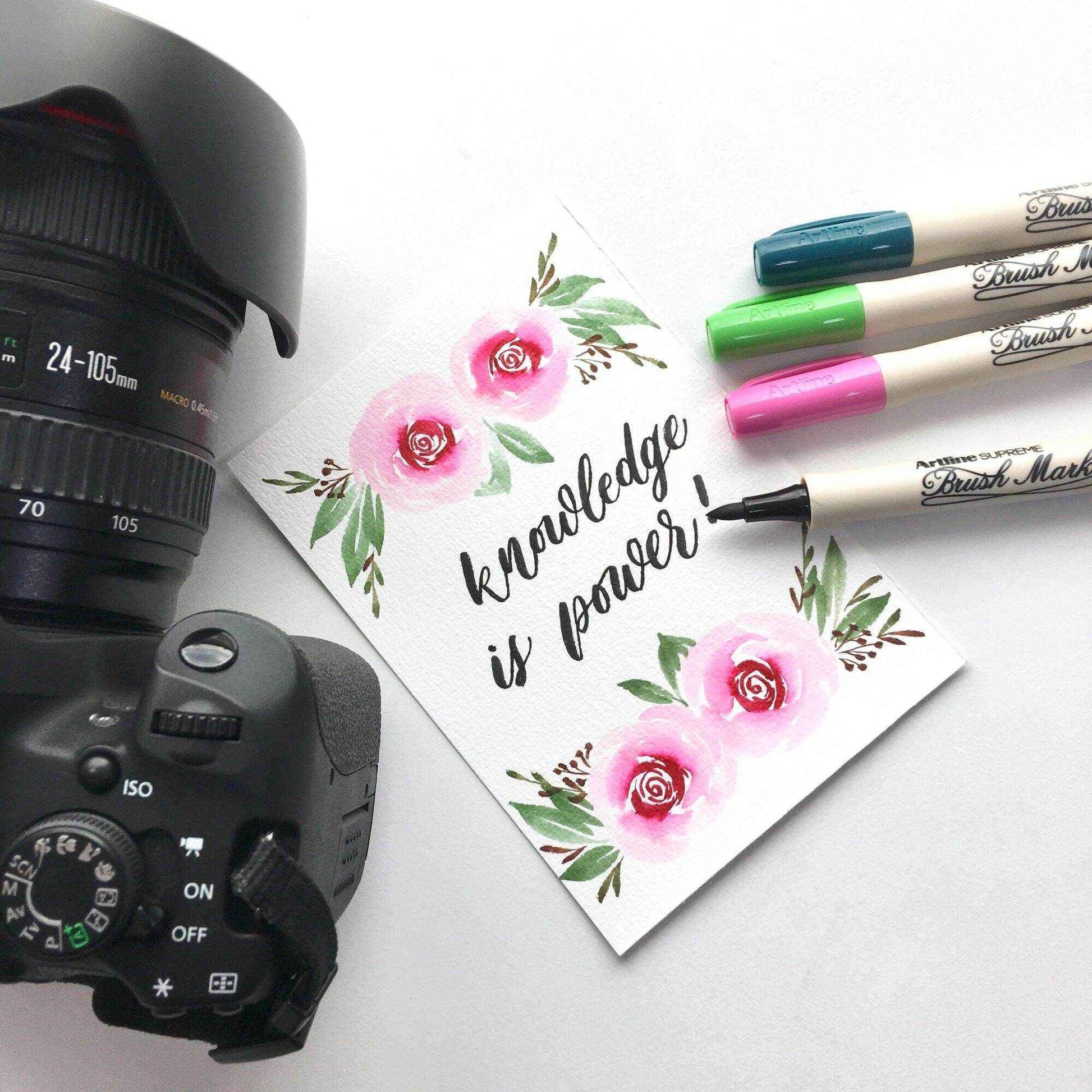 Artline Supreme Calligraphy Brush Marker Pen 20 Colors