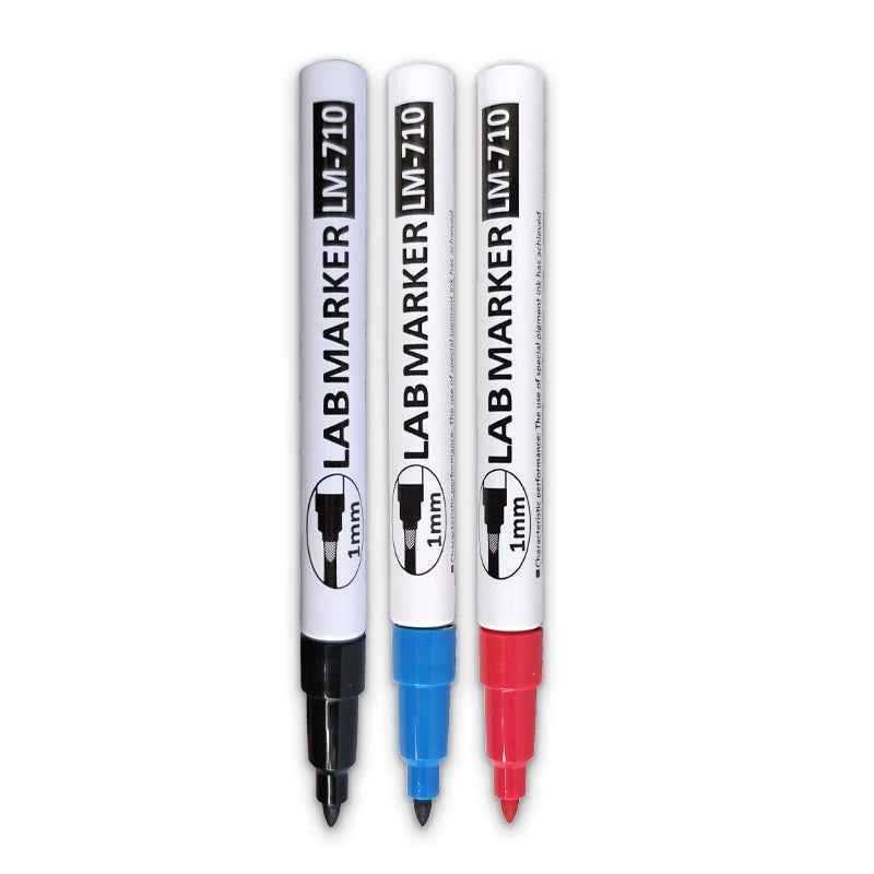 Science Lab Marker Asia-Tone Industrial LAB MARKER LM-710 Fine Point 3 Pack