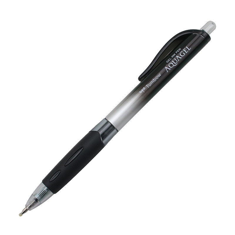 Tombow AQUAGEL Gel Ink Pen - 0.5mm - Black/Blue/Red - 10 Count