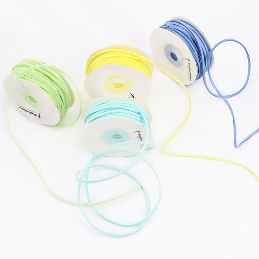 3mm Suede Leather Cord Fine Ribbon for DIY Projects 24 Color Pack