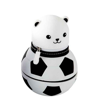 Cute Cartoon Bear Soccer Ball Silicone Pen Holder